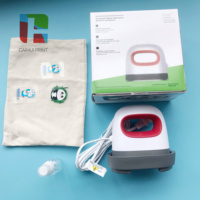 Presse à Chaud Manuelle Portable Mini à Plat avec 3 Niveaux de Contrôle de Température pour T-shirts, Casquettes, Chaussures, Chaussettes et Personnalisation de Logos