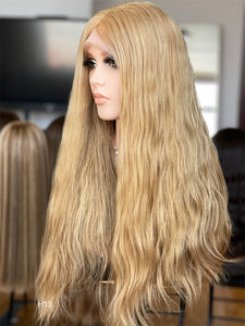 2025 nouveau Design européen cheveux vierges HD Lace Top perruque 24 pouces vague naturelle blonde Style droit cheveux slaves pour les femmes - Product Image 3