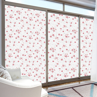 Film de fenêtre décoratif autocollant statique imprimé en 3D RNPT Mosaic Leaf pour porte coulissante, décoration intérieure