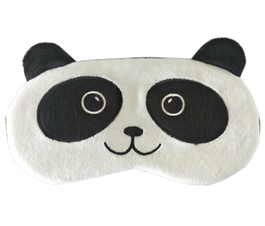 Custom Cute Cartoon <strong>Panda</strong> Plush Eye Shade <strong>Mask</strong> Printed Woven Blindfold for Kids' Sleep - Product Image 2