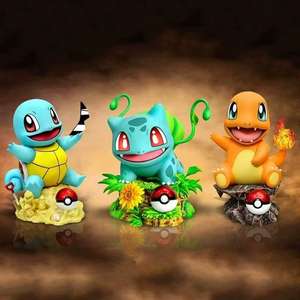 Set de Figuras de Anime al por Mayor, Estilo Q, de Primera Calidad - Charmander, Squirtle, Bulbasaur, Venusaur, Modelo de Escena de PVC - Product Image 1