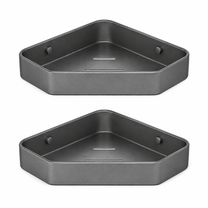 <span class=keywords><strong>Étagère</strong></span>s de salle de bain modernes et luxueuses - Accessoires de salle de bain, panier de douche mural sans perçage, organisateur de rangement - Product Image 1