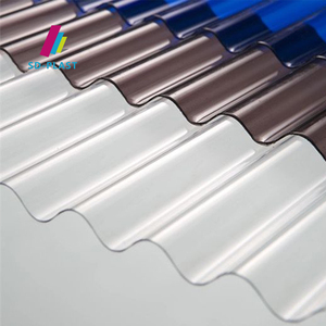Feuille de toiture <span class=keywords><strong>en</strong></span> polycarbonate ondulé à bas prix d'usine, <span class=keywords><strong>rouleau</strong></span> de feuille de polycarbonate <span class=keywords><strong>transparente</strong></span> <span class=keywords><strong>ondulée</strong></span> - Product Image 2
