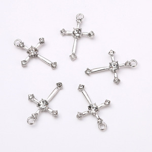 Colgante de Cruz de circón, accesorios de joyería DIY y componentes de hallazgos para la fabricación de joyas - Product Image 4