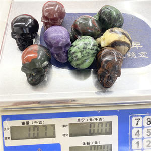 Nieuwste Natuurlijke Kristal Hand Gesneden Ambachten Mini Size Gemengd Materiaal Schedels Helende Stenen Crystal <span class=keywords><strong>Tiger</strong></span> <span class=keywords><strong>Eye</strong></span> Schedels Voor Decoratie - Product Image 6