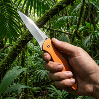 Couteau pliant d'extérieur LEEK 1660, couteau de chasse tactique, couteau de poche en acier inoxydable, manche en aluminium aéronautique, couteaux de survie pour le camping