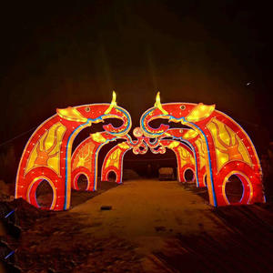 Farol Luminoso de Estilo Antiguo con Forma de Animal, Creativo y Colorido, para Decoración de Calles, de las Mejores Artesanías - Product Image 3