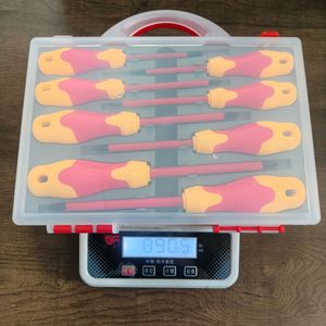 <b>Screwdriver</b> Set 8 In 1 Insulated Phillips Cross Head Industrial Grade Anti Slip Handle Plastic Handle Repair Tool Kit - Product Image 3