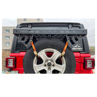 Aluminium Plus Steel New Style 4x4 Universal Car Parts Spare Tire Rack Cargo Basket Storage Boxes Pneu de secours universel