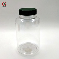 PET — bouteille transparente de pilules pour la perte de poids, accessoire brûleur de graisse, bouteille de médicaments à base d'herbes avec bouchon à vis, 300cc