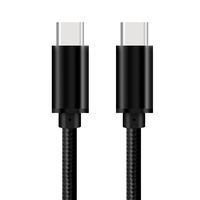 Câble de charge rapide QC3.0 de type C câble de synchronisation de données USB de tresse de tissu 5Gbps pour ordinateur de charge compatible Samsung PD 60 watts