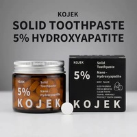 Kojek Soins bucco-dentaires avec comprimés de dentifrice solides à 5% d'hydroxyapatite