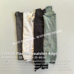 Chiffons industriels 40-60 cm, morceaux de tissu récupérés, chiffons en polaire colorés, chiffons en molleton, chiffons en coton - Product Image 2