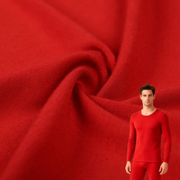 Version plus épaisse en mélange doux viscose-coton avec laine |   Tissu tricoté pour vêtements de détente, prix direct usine et faible MOQ