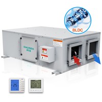 Système de ventilation à récupération de chaleur (HRV/ERV) en acier galvanisé flexible 5000 CFM pour systèmes et composants CVC