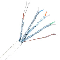 Câble réseau blindé CAT7E UFTP à conducteur en cuivre robuste, gaine en PVC, prend en charge l'Ethernet 10 Gigabit et le streaming 4K