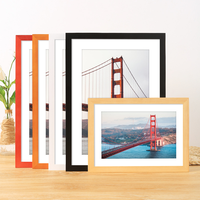 Wholesale 8 Inch 10 Inch 12 Inch A 4 Display frame wood photo frame 11 x 14 wood Black Picture Frame