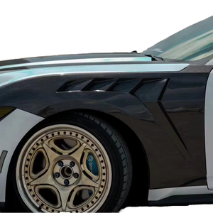 Nouveau garde-boue avant en fibre de carbone pour <span class=keywords><strong>Mustang</strong></span> 2015-2023, style GTD, version carrosserie étroite avec clips et garniture de ventilation - Product Image 1