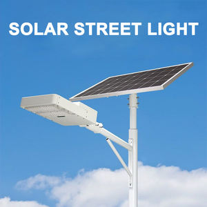 Lampe solaire de rue à LED 50W-120W IP65 <span class=keywords><strong>avec</strong></span> détecteur de mouvement extérieur, batterie au lithium, en aluminium, garantie 5 ans - Product Image 6