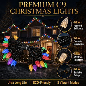 24V C9 Led Christmas <b>Lights</b> Bulb Warm White Ip65 <b>Waterproof</b> Rgbw Changing Christmas String <b>Lights</b> for Commercial Garden - Product Image 5