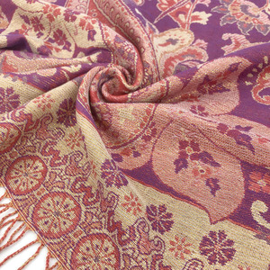 Sciarpa Invernale da Donna con Motivo Tropicale in Poliestere, Spessa, Calda, Morbida, Antivento, con Frange <span class=keywords><strong>e</strong></span> Ricami - Product Image 6