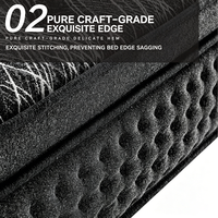 Matelas Grand Format Rafraîchissant en Mousse à Mémoire de Forme au Latex, à Ressorts Ensachés Nid d'Abeille, avec Couche Souple au Charbon de Bambou, Enroulable pour Hôtels et Domicile