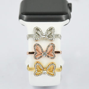 Nouveau <span class=keywords><strong>pendentif</strong></span> lune et étoile pour <span class=keywords><strong>Apple</strong></span> <span class=keywords><strong>Watch</strong></span> Band breloques décoratif montre intelligente accessoires de bracelet en Silicone pour Bracelet iwatch - Product Image 3