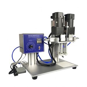 Machine de capsulage et de sertissage pneumatique semi-automatique de bureau pour les applications de boissons et de produits chimiques - Product Image 1