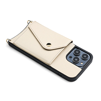 Étui de téléphone à bandoulière de production en usine étui de téléphone à bandoulière en cuir et pochette étui de téléphone en cuir personnalisé
