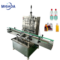 Machine de remplissage automatique d'eau corrosive chimique acide Hcl anti-corrosion à 4 têtes Machine de remplissage et de capsulage de bouteilles d'huile liquide