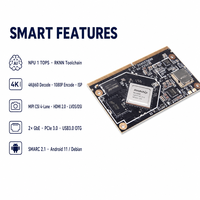 Carte mère d'enregistreur vidéo NVR intelligent 1 TOPS NPU 4K H.265 Décodage MIPI CSI 4 voies Double Gigabit EMMC RK3568 Système sur module SMARC