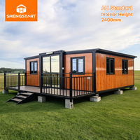 Maison conteneur extensible de 2 à 3 chambres |   Imperméable, résistant aux tremblements de terre, aux incendies et aux ouragans, bâtiment de bureau moderne, entrée d'école