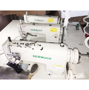 Machine à coudre à double aiguille à 3 têtes pour la fabrication de perruques, de postiches et de mèches capillaires - Product Image 2