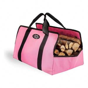 Échantillon gratuit Sac de transport à main Cadeau de Noël : Sangles de fixation pour le camping en intérieur ; Porte-bûches en toile cirée pour le bois de chauffage - Product Image 4