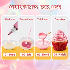 Set di <span class=keywords><strong>8</strong></span> Coloranti Alimentari Organici a Base di Olio, Coloranti Commestibili per Decorazione di Torte, Biscotti e Zucchero, Senza Glutine e Inodore, Made in China - Product Image 3