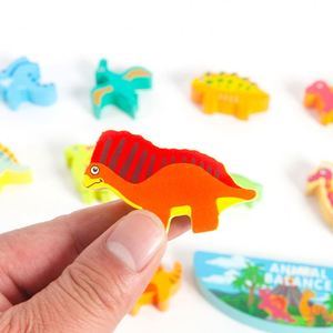 2 3 4 Years Old Kids Toddler Boy Birthday Wooden Stacking Dinosaur Montessori Toys Gifts - Product Image 3
