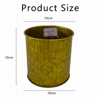 Pot d'aromathérapie en métal conteneur de bougie seau coloré galvanisé boîte de décoration fer maison jardin plantes Pot