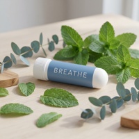 Bâtonnet Inhalateur Nasal aux Huiles Essentielles Naturelles pour Soulager le Stress et Améliorer la Concentration, Bâtonnet d'Aromathérapie Portable et Rafraîchissant