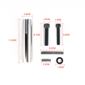 Adaptateur de manchon de vilebrequin pour poulie moteur Getltall, extension d'arbre de 1 à 1 1/8 1/4 pouce pour remplacement et réparation - Product Image 2