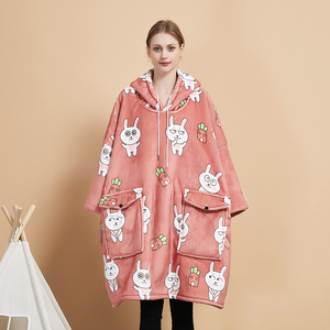 เสื้อกันหนาวมีฮู้ดสำหรับผู้หญิงผ้าขนแกะโพลีเอสเตอร์ฤดูหนาว - Product Image 5