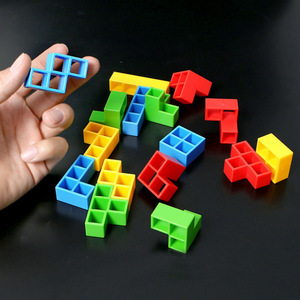 Ysj giáo dục tự làm bàn đồ chơi gạch xoay bảng câu đố Tháp xếp chồng khối trò chơi cân bằng - Product Image 4