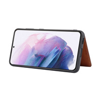 Casing HP Kulit PU dengan Fitur Stand, Slot Kartu, dan Dompet untuk Galaxy S23 /Plus /Ultra