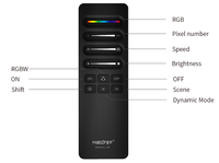 Télécommande pour bande LED SPI Miboxer C6 2,4 GHz 1 canal 3V monochrome/RGB/RGBW