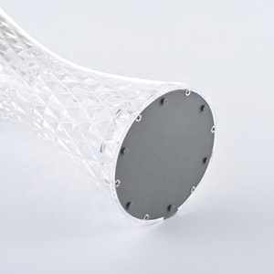מנורת שולחן דקורטיבית קטנה עם קריסטל ו-<span class=keywords><strong>LED</strong></span>, מופעלת בזרם ישר, אור חם לבן, מתנה רומנטית, מנורת לילה לחדר שינה - Product Image 3