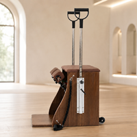 Chaise Wunda de Pilates en Noyer Massif, Équipement Commercial et Domestique de Pilates, OEM ODM, Chaise Wunda de Pilates Personnalisée, Équipement de Fitness