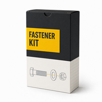 Boîtes auto-érectrices personnalisées à fond auto-verrouillant avec revêtement UV et impression offset pour l'emballage de kits de quincaillerie (recyclables et écologiques)