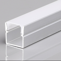Profilé en aluminium pour bande LED polyvalent et efficace, fabriqué en usine, canal noir en forme de V avec diffuseur pour intérieur moderne