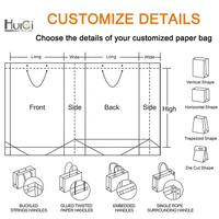 Sacs de courses en papier kraft personnalisés biodégradables et recyclables avec impression UV, emballage cadeau de luxe pour les petites entreprises