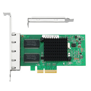 I350-T4การ์ดเครือข่าย PCIe PCI-E กิกะบิตสี่พอร์ต Gigabit NIC I350 AM4เดสก์ท็อปสายภายในสต็อก I350อะแดปเตอร์พอร์ต PCIe สี่พอร์ต - Product Image 4