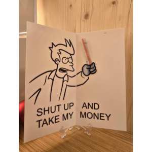 Carta regalo con supporto per banconote - Shut Up - Product Image 1